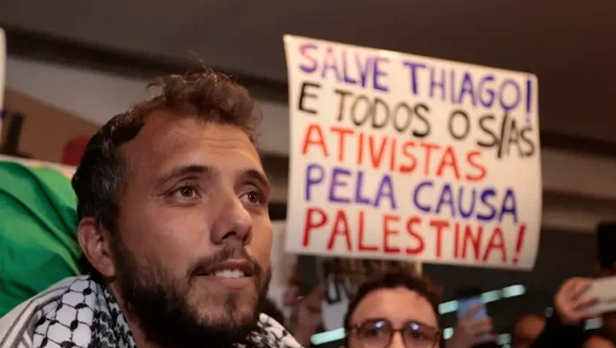 UN commissioner condemns Israeli kidnapping, detention of Brazilian flotilla activist Brazilian humanitarian aid activist Thiago Ávila