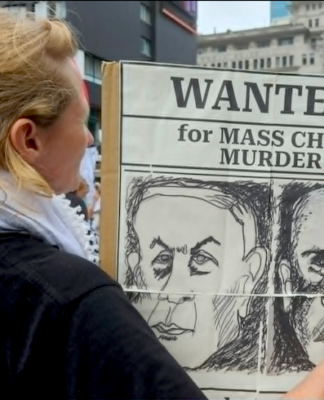 A recent New Zealand pro-Palestinian and pro-Iranian rally which condemned the double standards over Israel's nuclear weapons