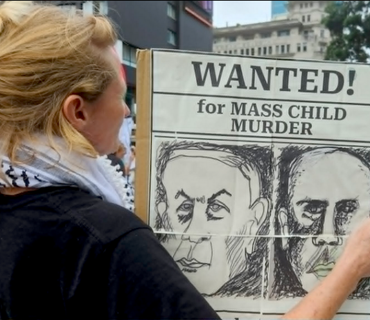 A recent New Zealand pro-Palestinian and pro-Iranian rally which condemned the double standards over Israel's nuclear weapons