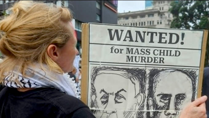 A recent New Zealand pro-Palestinian and pro-Iranian rally which condemned the double standards over Israel's nuclear weapons