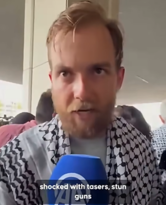 Australian Gaza flotilla activist Zack Schofield