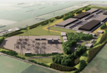An artists' impression of the controversial Southland AI "data factory"
