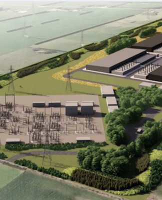 An artists' impression of the controversial Southland AI "data factory"