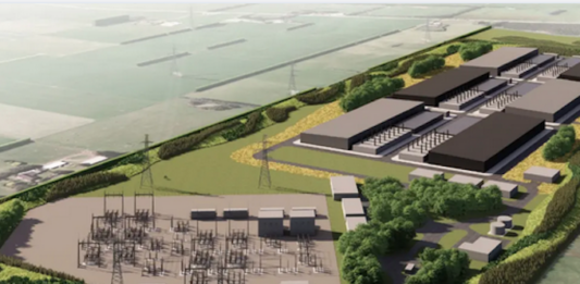An artists' impression of the controversial Southland AI "data factory"