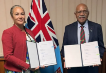 Vanuatu's Anna Naupa (left) has been appointed as the new Melanesian Spearhead Group Director-General