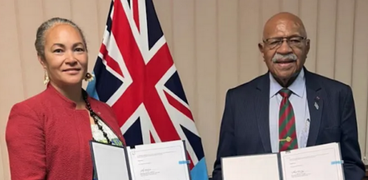 Vanuatu's Anna Naupa (left) has been appointed as the new Melanesian Spearhead Group Director-General