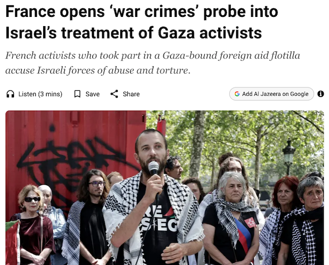French anti-terrorism prosecutors have opened a preliminary investigation into suspected “torture” and “war crimes”