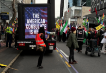 The March for Peace in Auckland, New Zealand, on June 20
