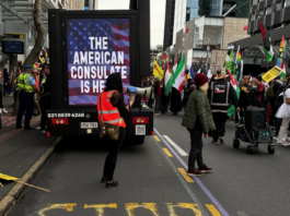 The March for Peace in Auckland, New Zealand, on June 20