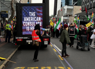 The March for Peace in Auckland, New Zealand, on June 20