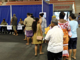 Voting in the last Kanaky New Caledonian provincial elections in 2019 - before the covid pandemic