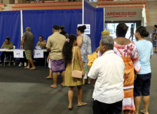 Voting in the last Kanaky New Caledonian provincial elections in 2019 - before the covid pandemic