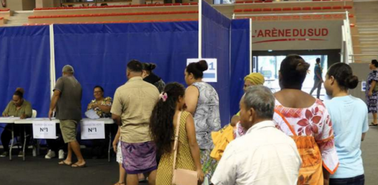 Voting in the last Kanaky New Caledonian provincial elections in 2019 - before the covid pandemic