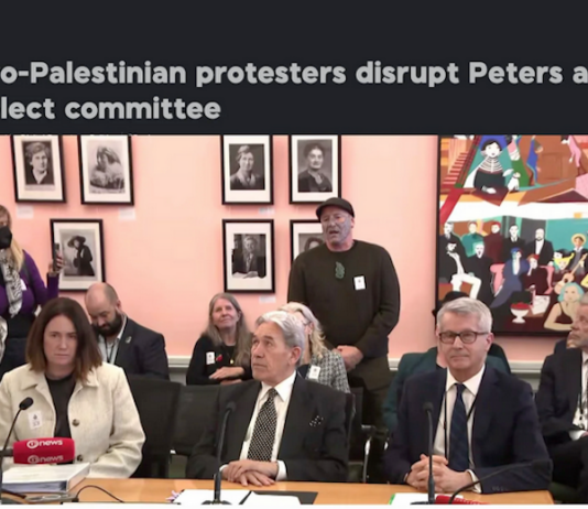 Despite the presence of many well-known pro-Palestinian activists, there was no security in the room