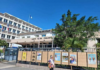 Political party posters on display at the Nouméa Town Hall