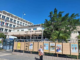 Political party posters on display at the Nouméa Town Hall