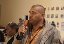 Pascal Sawa, head of the UC-FLNKS list in the Northern province, welcomes the results in the municipality of Houaïlou