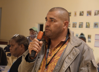 Pascal Sawa, head of the UC-FLNKS list in the Northern province, welcomes the results in the municipality of Houaïlou