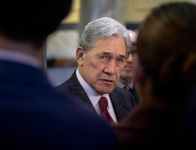 New Zealand First leader Winston Peters