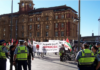 New Zealand pro-Palestine protesters stage a rally in Te Komititanga Square
