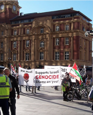New Zealand pro-Palestine protesters stage a rally in Te Komititanga Square