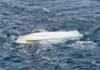 One of the capsized boats off the coast of PNG's East New Britain
