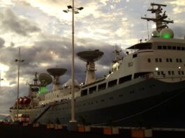The Yuan Wang 2 Chinese satellite tracking vessel