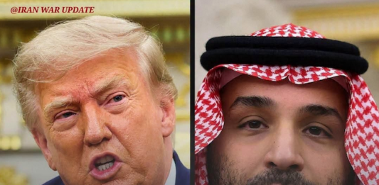 US President Dionald Trump and Mohammed bin Salman (MBS), the de facto ruler of Saudi Arabia