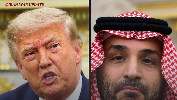 US President Dionald Trump and Mohammed bin Salman (MBS), the de facto ruler of Saudi Arabia