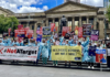 Healthcare workers protest in Melbourne