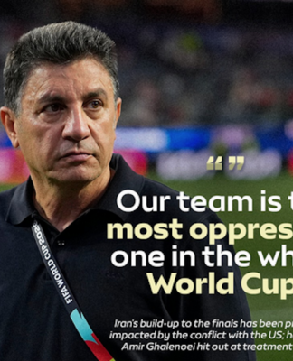 Iran's head coach Amir Ghalenoei