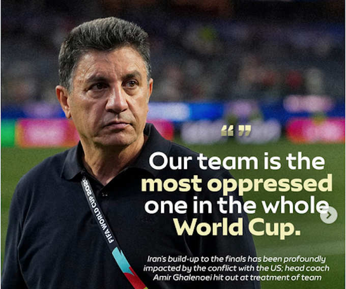 Iran coach Insta 680wide Iran's head coach Amir Ghalenoei