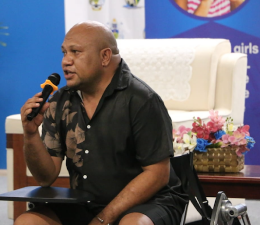 PNAG's Joey Tau in Honiara
