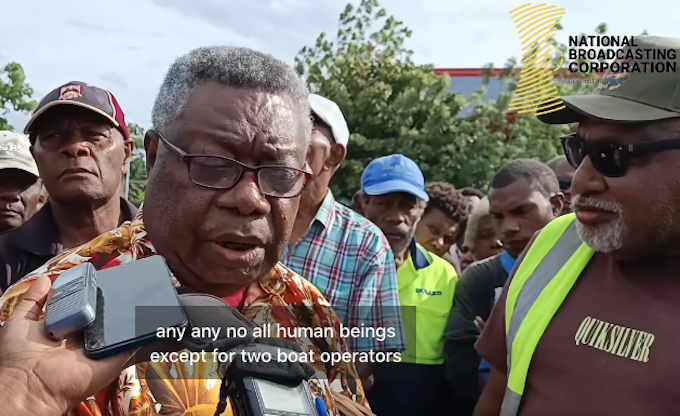 The chairman of East New Britain's Disaster Committee, Levi Mano,