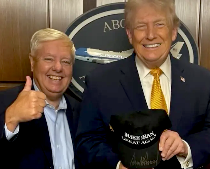 Lindsey Graham & DT CJ 680wide You could always count on Lindsey Graham to be the first and loudest voice arguing in favour of more death