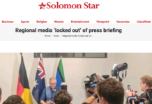 Regional Pacific media "locked out" of an Australian Prime Minister Anthony Albanese media conference in Honiara in 2025