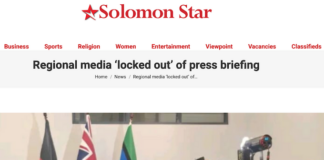 Regional Pacific media "locked out" of an Australian Prime Minister Anthony Albanese media conference in Honiara in 2025