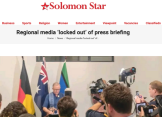 Regional Pacific media "locked out" of an Australian Prime Minister Anthony Albanese media conference in Honiara in 2025