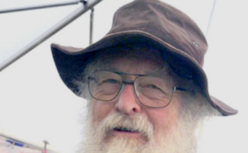 The Akaroa Mail editor and owner Michael de Hamel, 41 years at the helm