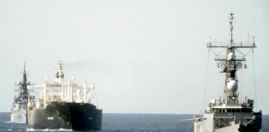 Operation Earnest Will, 1987, when the US Navy escorted Kuwaiti oil tankers for free