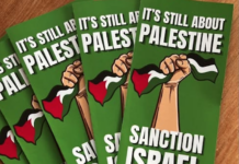 PSNA flyers supporting Palestine