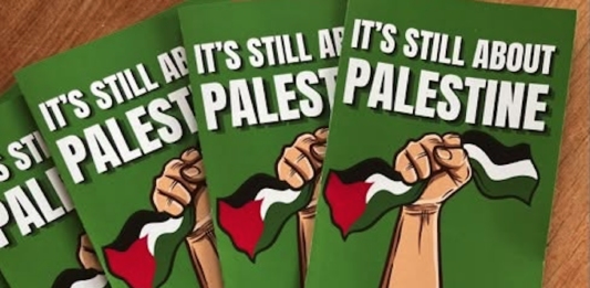 PSNA flyers supporting Palestine
