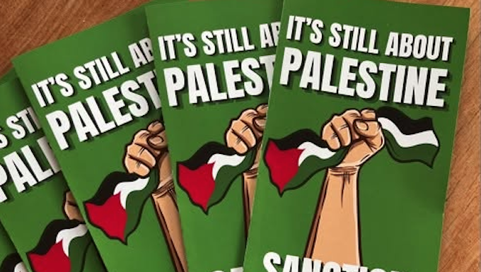 PSNA flyers supporting Palestine