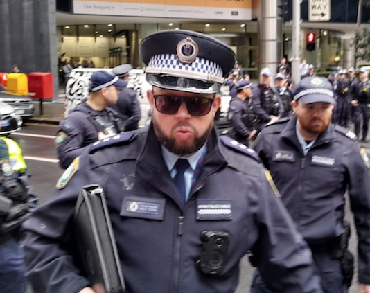 Police presence at Australian Special Envoy Jillian Segal's presentation to the Bondi Royal Commission into Antisemitism hearing last week