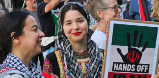 Protesters in New Zealand's largest city, Auckland Tāmaki Makaurau