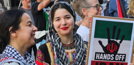 Protesters in New Zealand's largest city, Auckland Tāmaki Makaurau