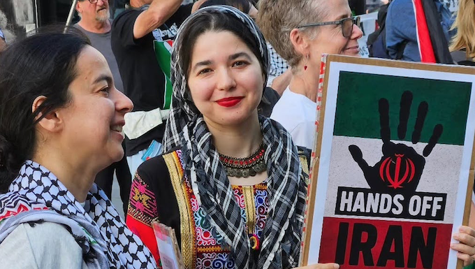 Protesters in New Zealand's largest city, Auckland Tāmaki Makaurau