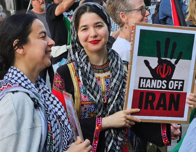 Protest against the war on Iran 2026 March 680wide Protesters in New Zealand's largest city, Auckland Tāmaki Makaurau