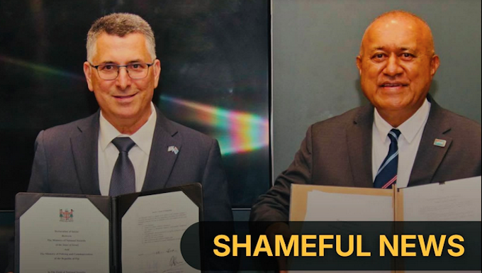 Fiji joins global Israel allies network, security plan slammed as ‘shameful’ A controversial Fiji and Israeli plan to cooperate in security training has triggered criticism