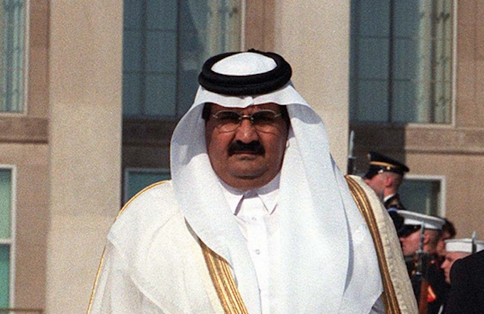 Father Emir Sheikh Hamad bin Khalifa Al Thani pictured before his abdication in 2013